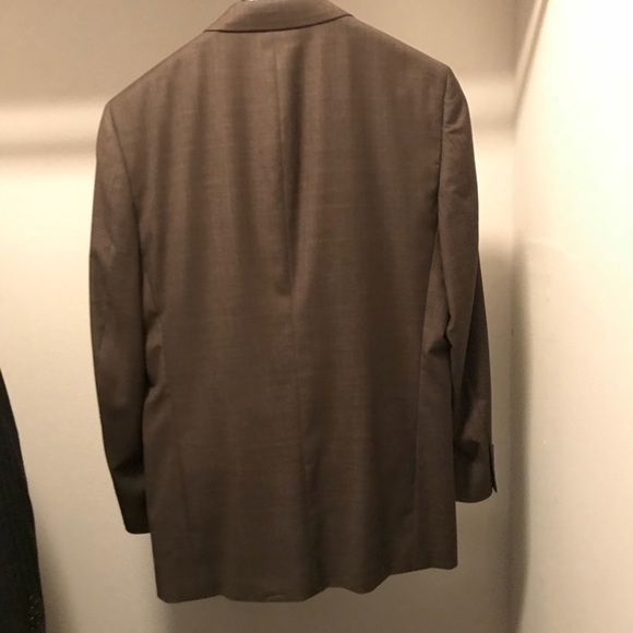 Perry Ellis Brown Suit with Thin Blue Linings - Picture 2 of 2
